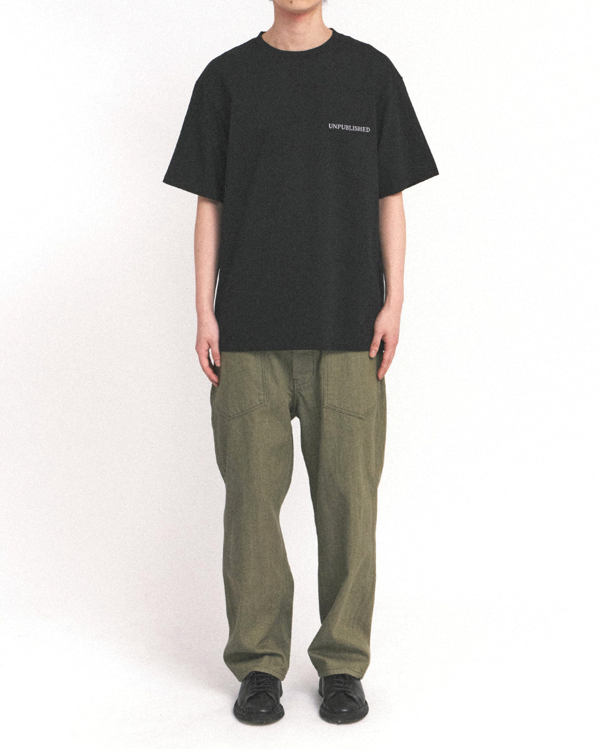 Eastlogue - Blossoming Embroidered T-shirt (Black) product image 1 | TRAB K-Fashion Australia