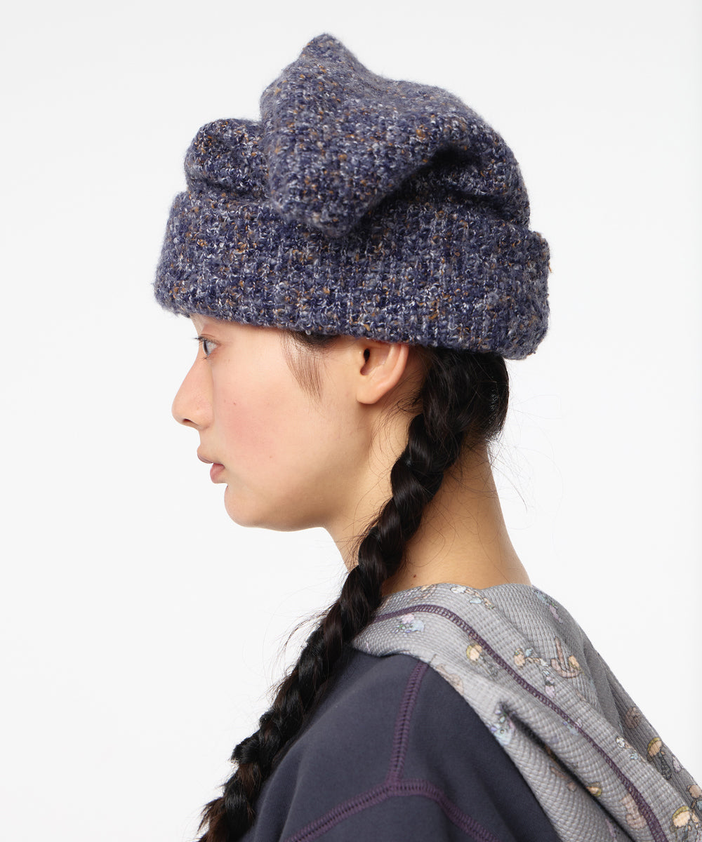 Coyseio - Reversible Wide Cat Beanie (Purple) product image 5 | TRAB K-Fashion Australia
