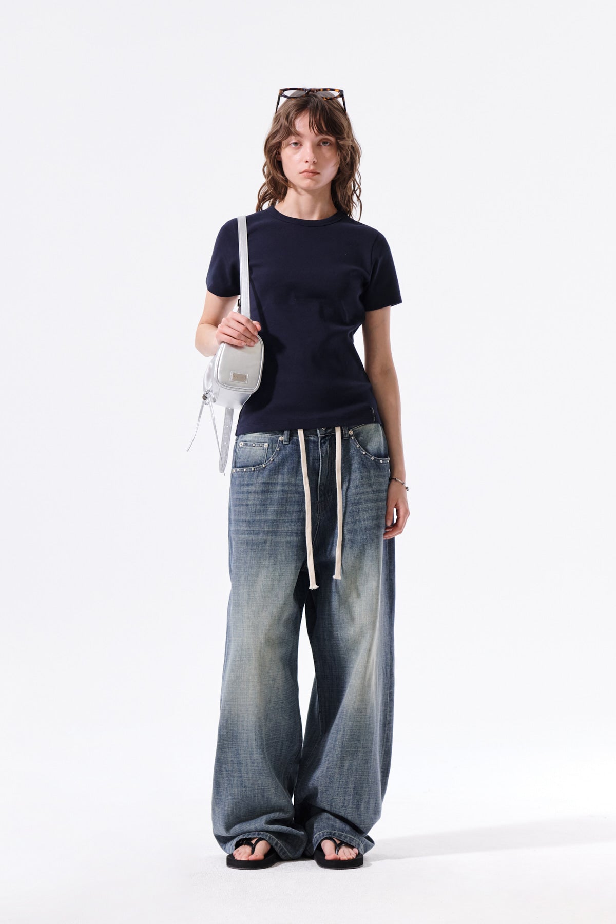 Matin Kim - Stud Point Denim Pants (Blue) product image 10 | TRAB K-Fashion Australia