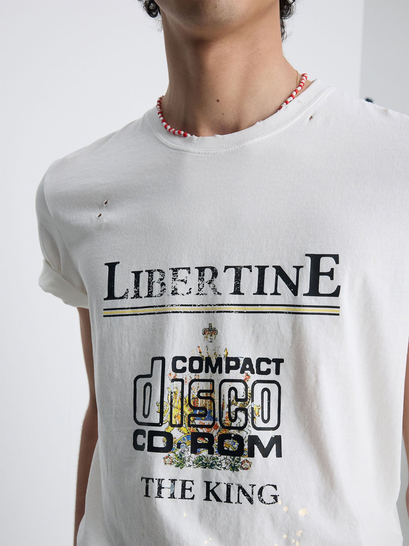 Tonywack - Distressed Libertine T-Shirt (White) product image 5 | TRAB K-Fashion Australia