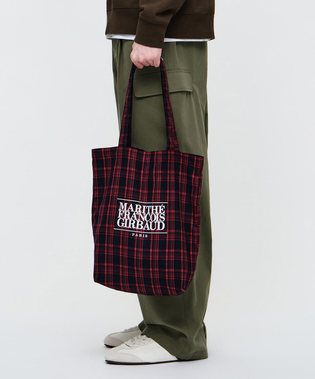 Marithe & Francois Girbaud - Classic Logo Check Eco Bag (Red) product image 6 | TRAB K-Fashion Australia