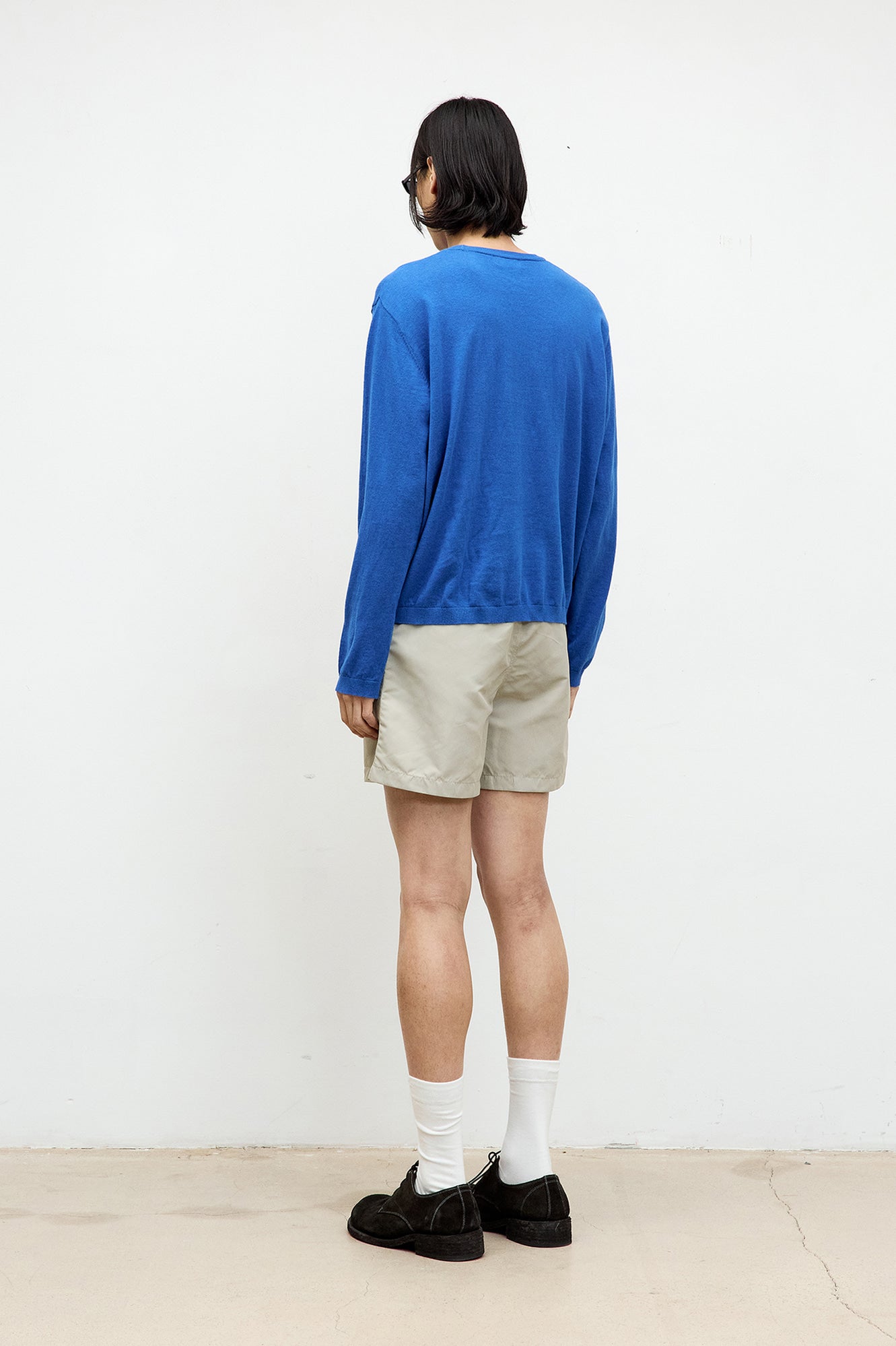 Coor - Light Cashmere-Blend Crewneck Sweater (Marine Blue) product image 4 | TRAB K-Fashion Australia