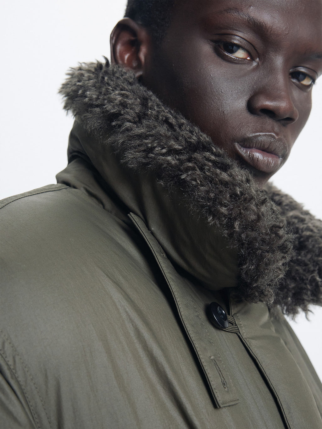 Tonywack - Shearling Collar Puffer Blouson (Olive) product image 5 | TRAB K-Fashion Australia