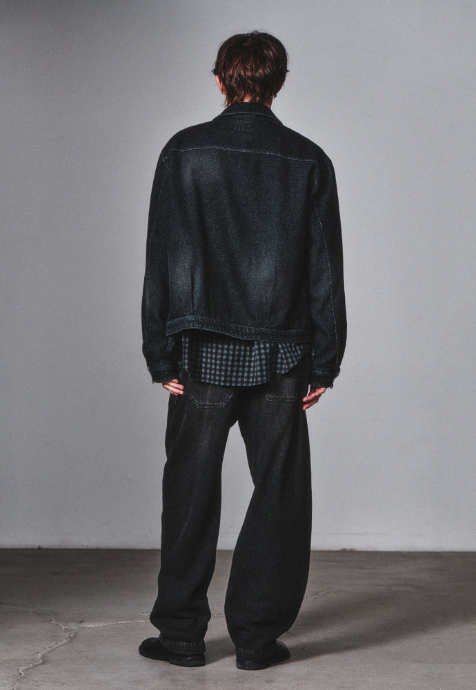 Art if acts - Traditional Fabric Dyed Blouson (Faded Black) product image 4 | TRAB K-Fashion Australia
