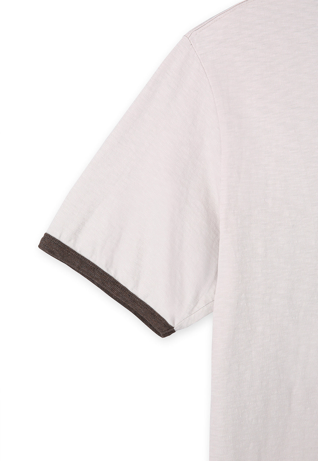 Art if acts - Slub Ringer Tee (Oat/Brown) product image 9 | TRAB K-Fashion Australia