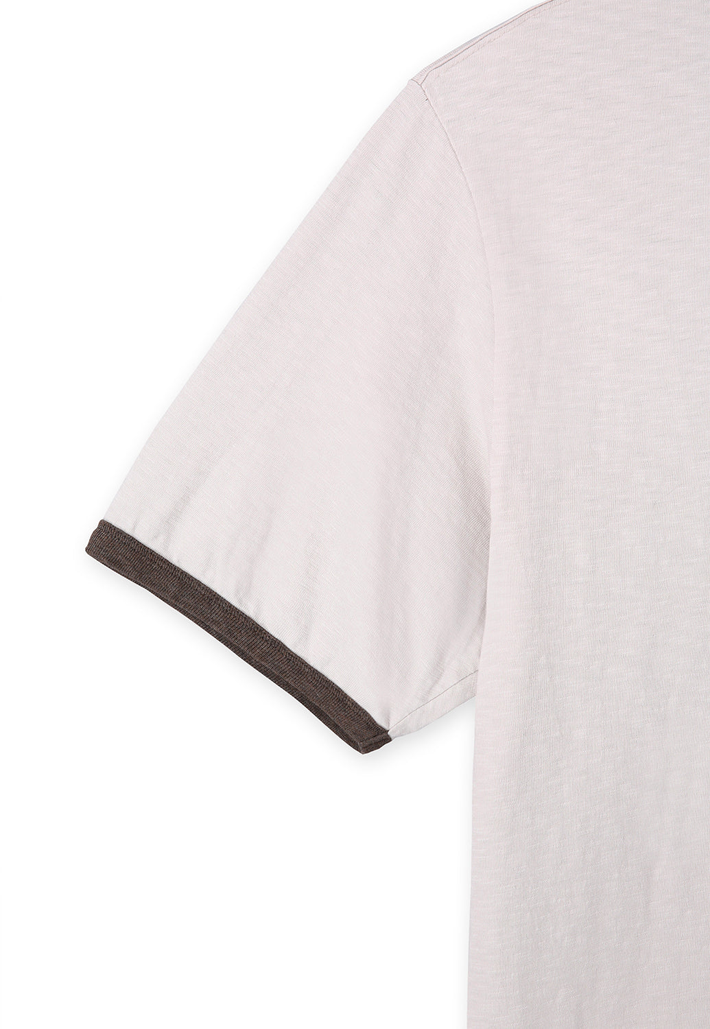 Art if acts - Slub Ringer Tee (Oat/Brown) product image 9 | TRAB K-Fashion Australia