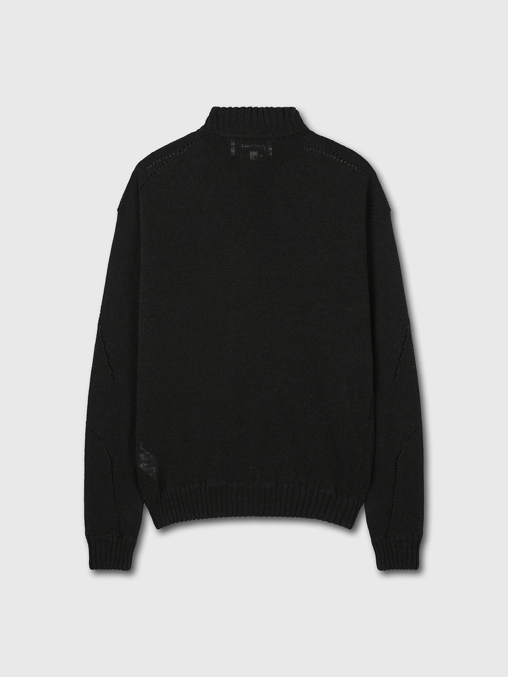 Tonywack - Linen Full Zip Knitted Jumper (Black) product image 10 | TRAB K-Fashion Australia