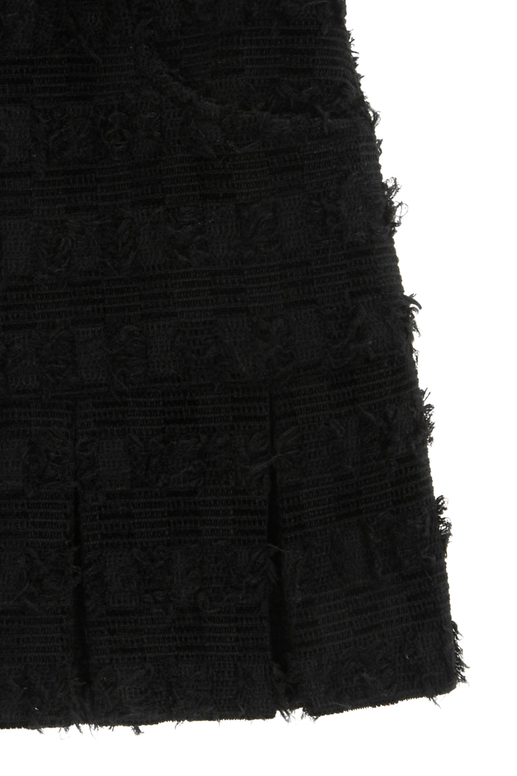 Matin Kim - Pleats Mixed Tweed Mini Skirt (Black) product image 4 | TRAB K-Fashion Australia
