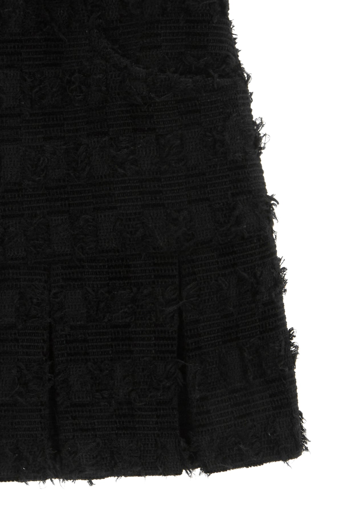Matin Kim - Pleats Mixed Tweed Mini Skirt (Black) product image 4 | TRAB K-Fashion Australia