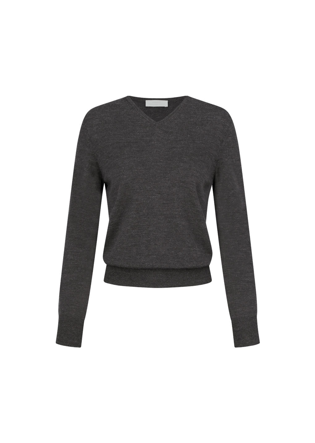 Amomento - Wool V-neck Knit (Charcoal) product image 2 | TRAB K-Fashion Australia