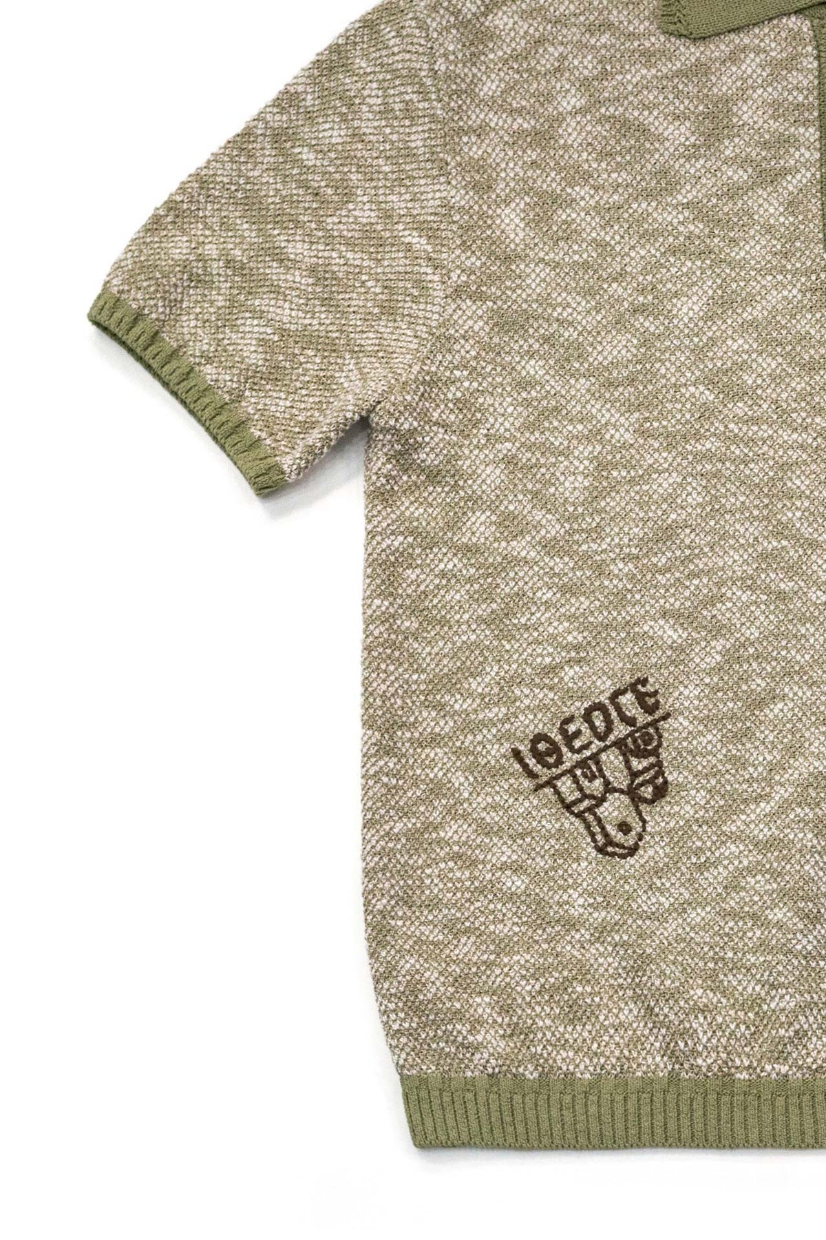 Ioedle - Lake Reflection Collared Short Sleeve Knit (Green) product image 5 | TRAB K-Fashion Australia