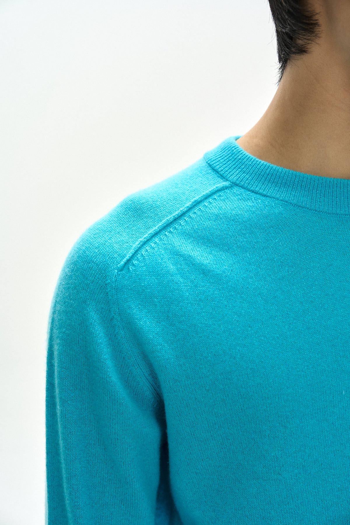 Andersson Bell - Shane Cashmere Crew-Neck Sweater (Blue) product image 6 | TRAB K-Fashion Australia