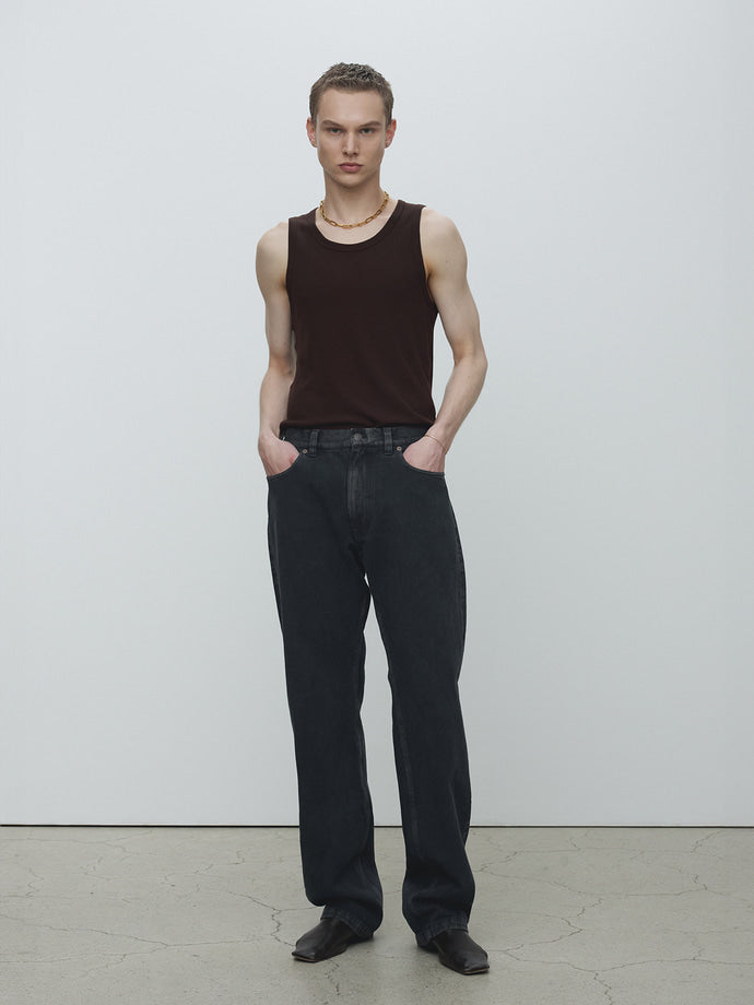 Tonywack - Loose Straight Overdye Denim Jeans (Carbon Pigment) product image 1 | TRAB K-Fashion Australia