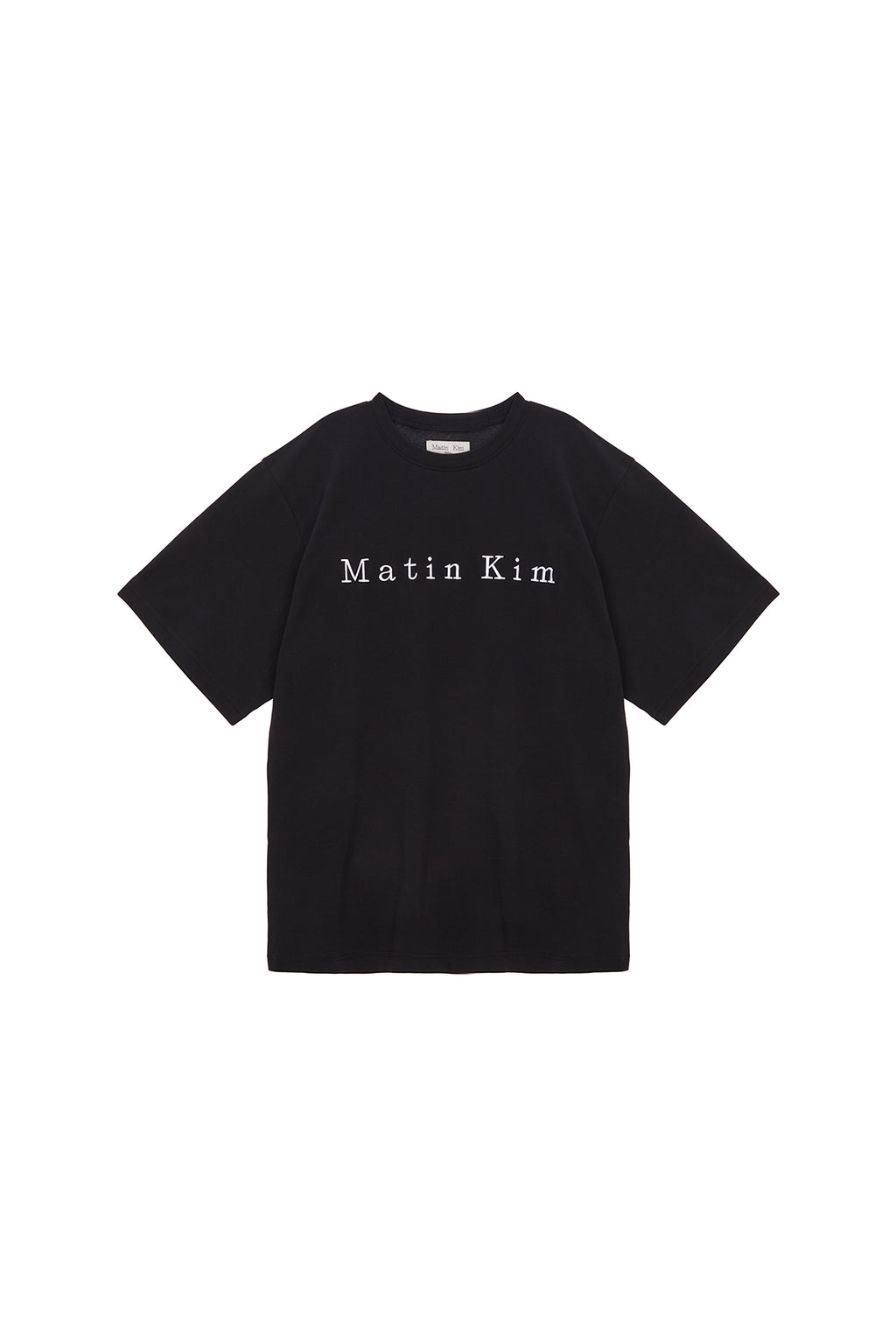 Matin Kim - Matin Embroidery Logo Top (Black) product image 1 | TRAB K-Fashion Australia