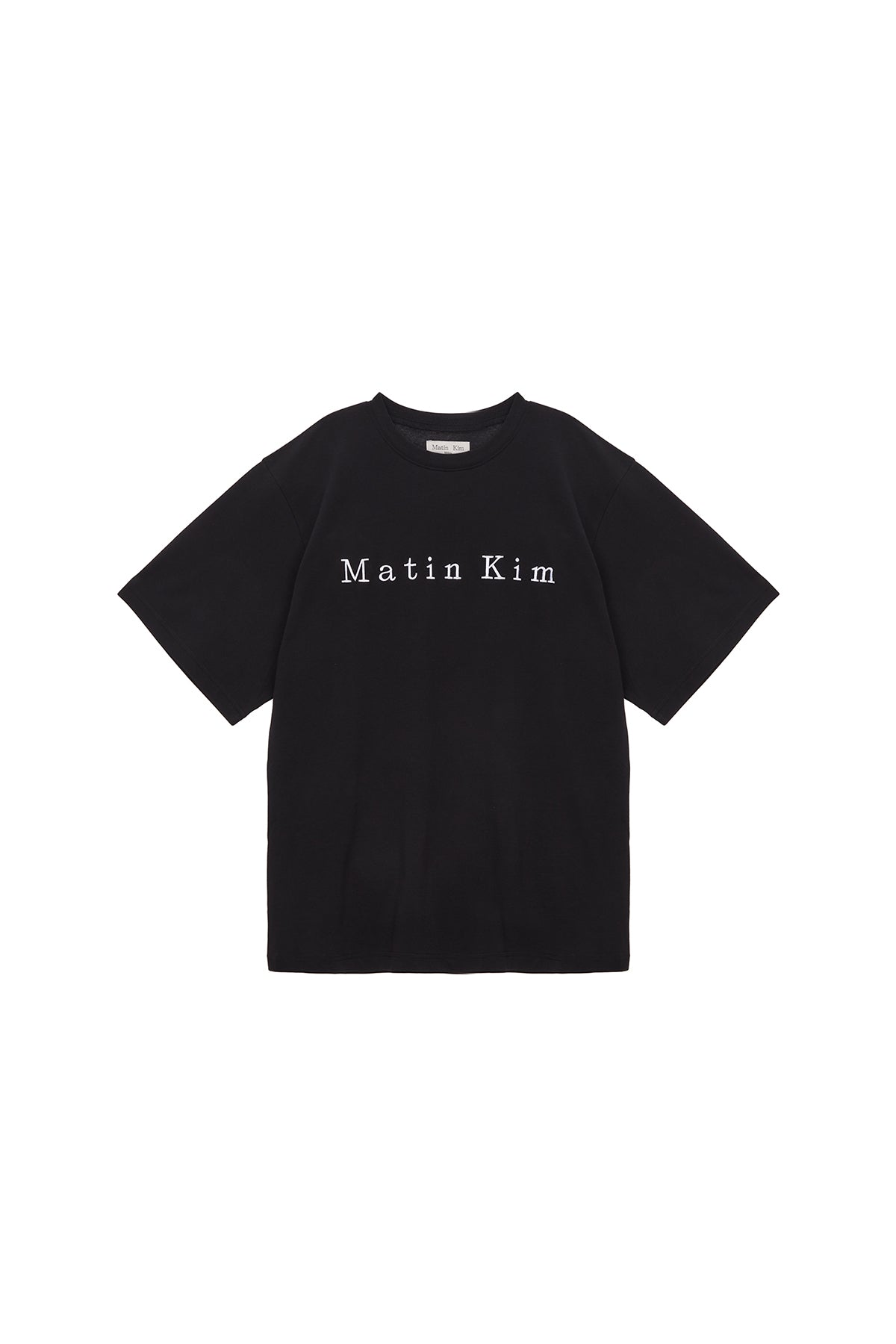 Matin Kim - Matin Embroidery Logo Top (Black) product image 1 | TRAB K-Fashion Australia