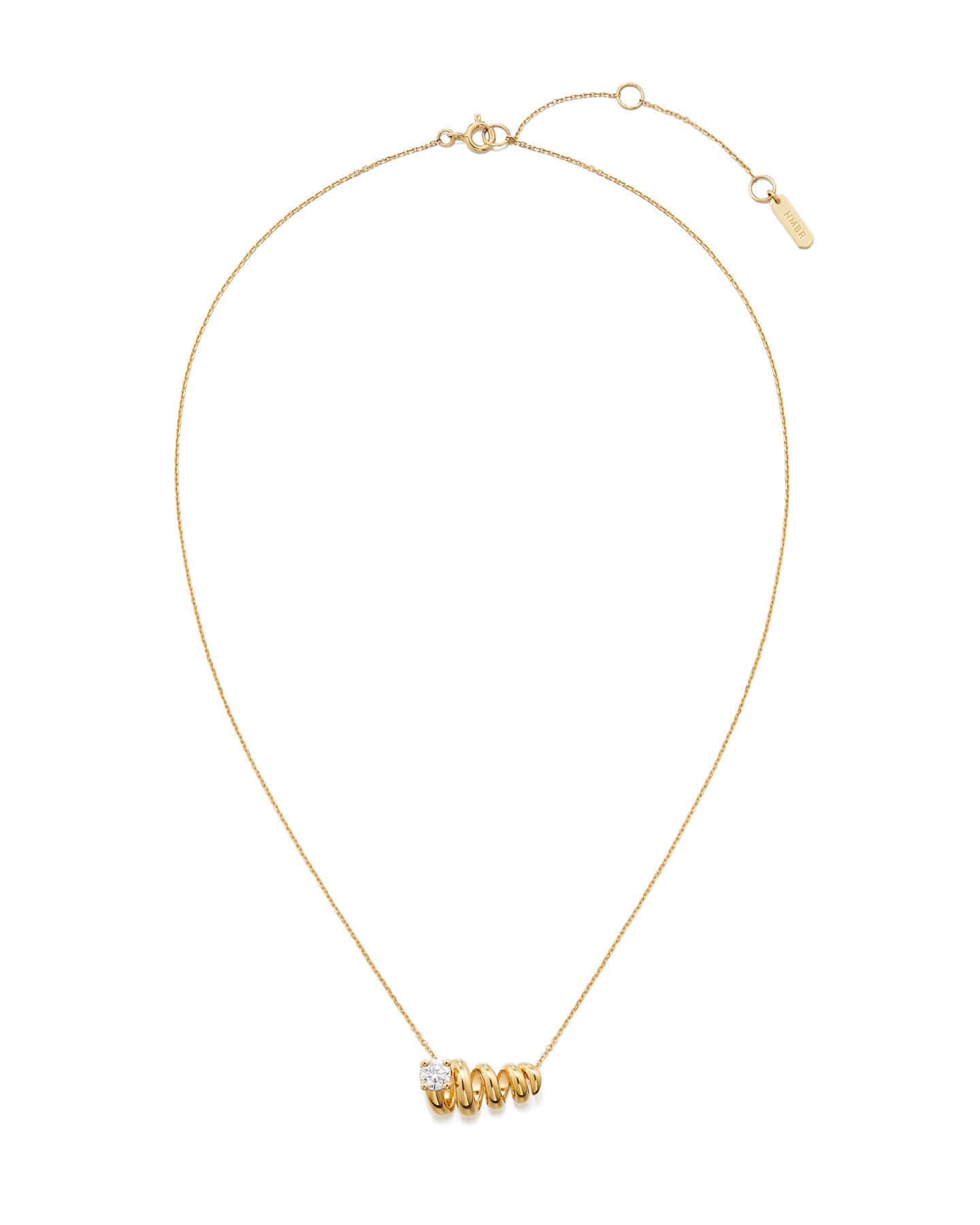 Numbering - Unbalanced Coil Pendant Necklace #8700 product image 7 | TRAB K-Fashion Australia