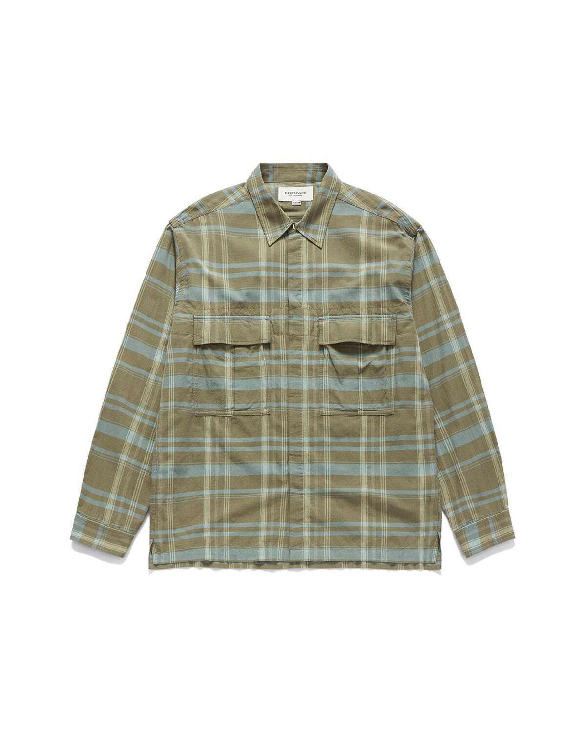 Eastlogue - Army Field Shirts (Beige Blue Check) product image 5 | TRAB K-Fashion Australia