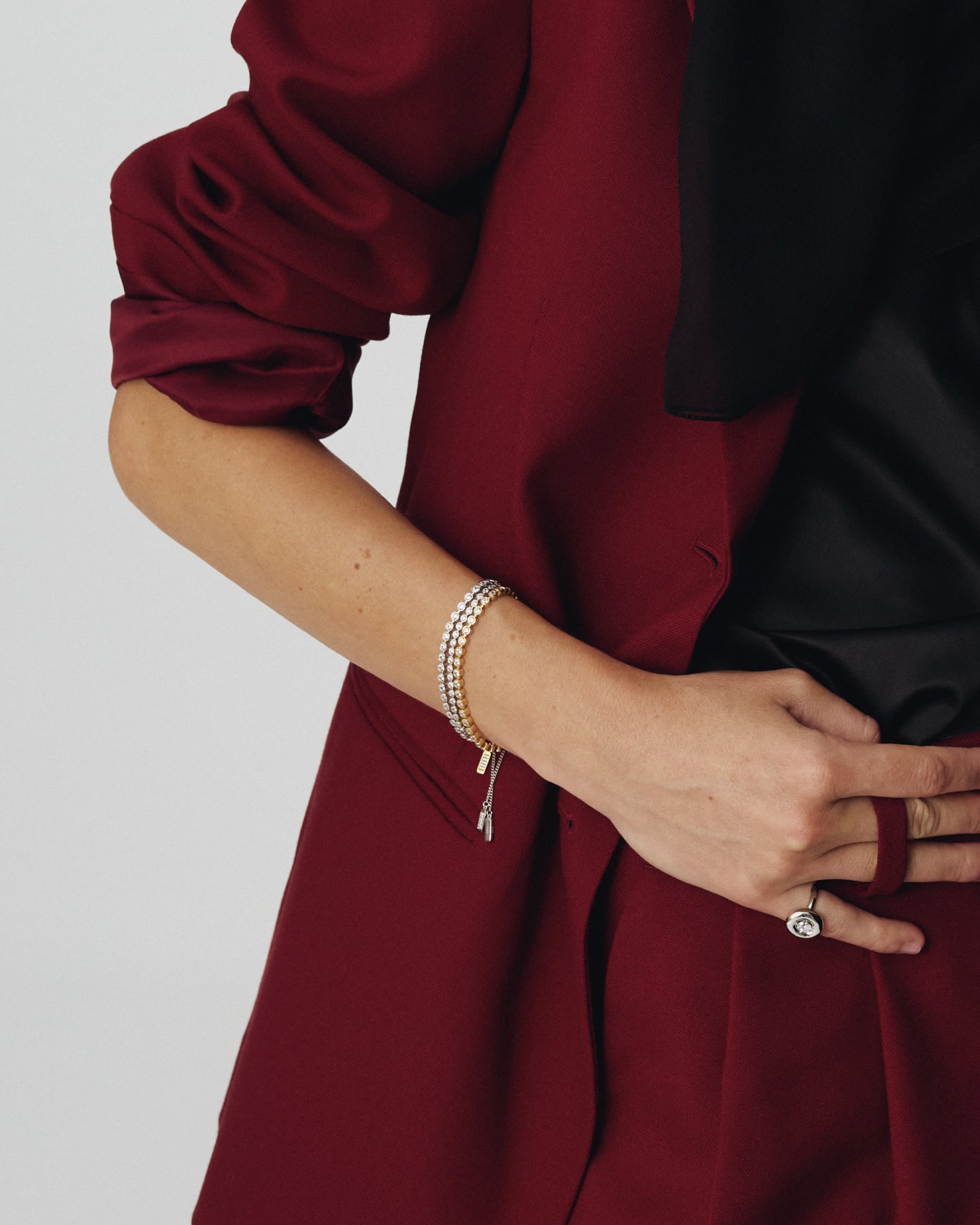 Numbering - Bezel Set Tennis Bracelet #3902 product image 2 | TRAB K-Fashion Australia