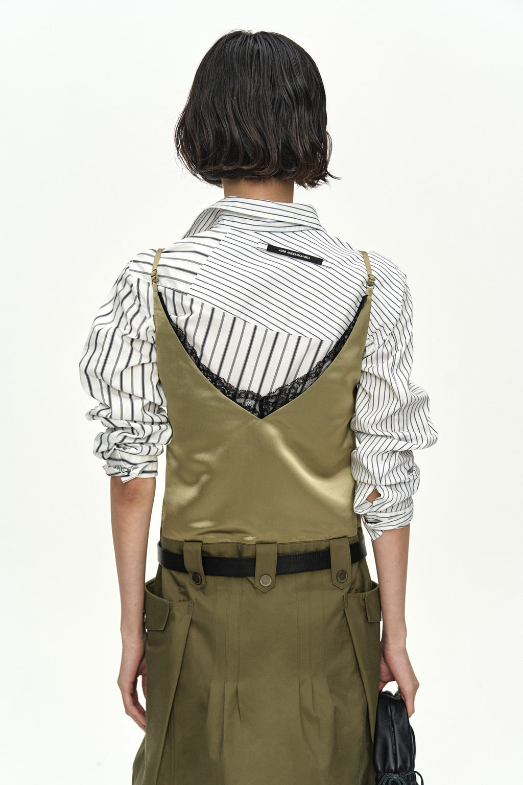 Andersson Bell - Lace Bra Printed Cargo Dress (Khaki) product image 8 | TRAB K-Fashion Australia
