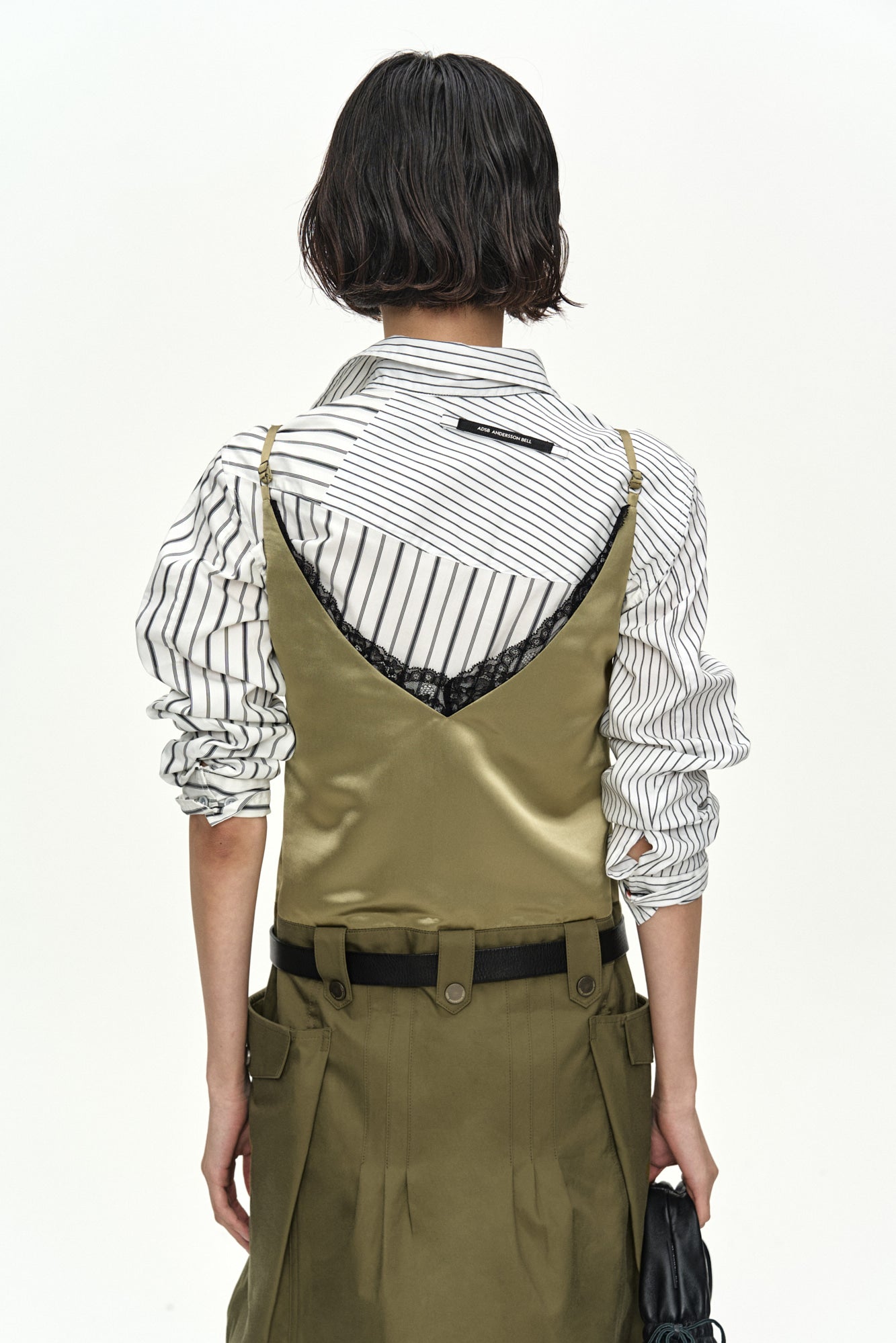 Andersson Bell - Lace Bra Printed Cargo Dress (Khaki) product image 8 | TRAB K-Fashion Australia
