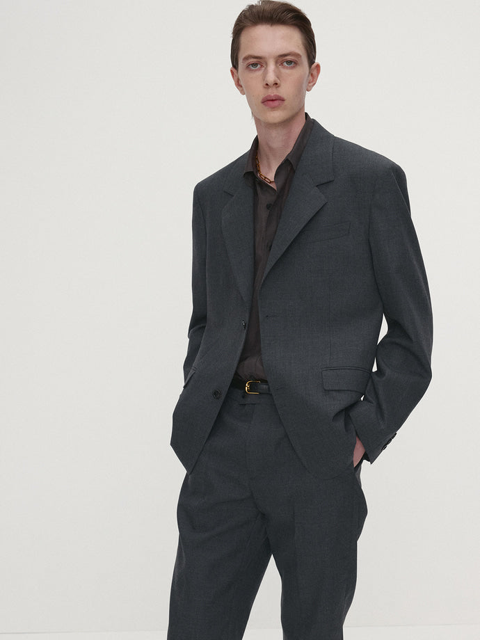 Tonywack - New Signature Virgin Wool Tailored Blazer (Grey) product image 2 | TRAB K-Fashion Australia