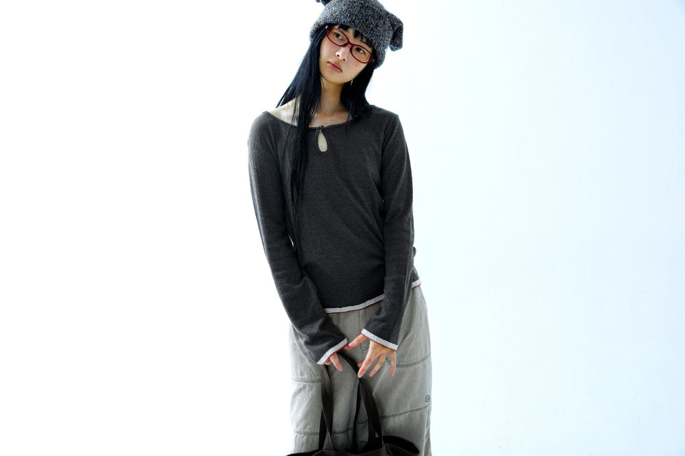 Coyseio - Oxford Zigzag Pants (Beige) product image 11 | TRAB K-Fashion Australia