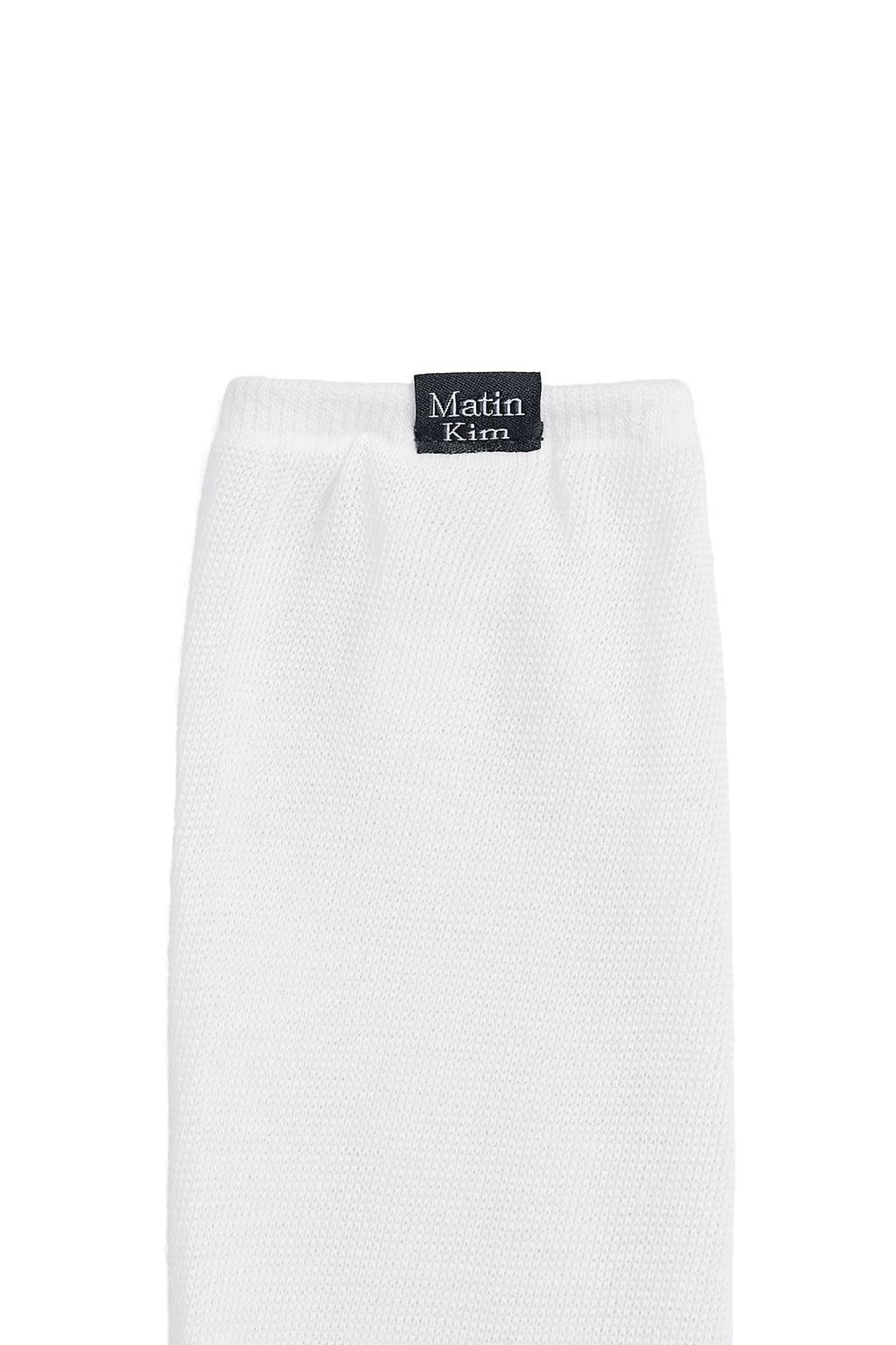 Matin Kim - Loose-fit Logo Knee Socks (White) product image 3 | TRAB K-Fashion Australia