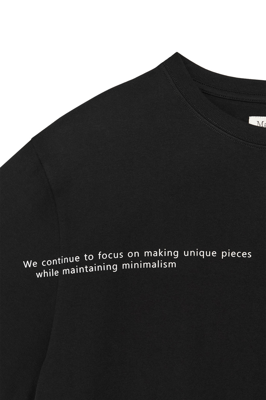 Matin Kim - Half Text Logo Top (Black) product image 3 | TRAB K-Fashion Australia