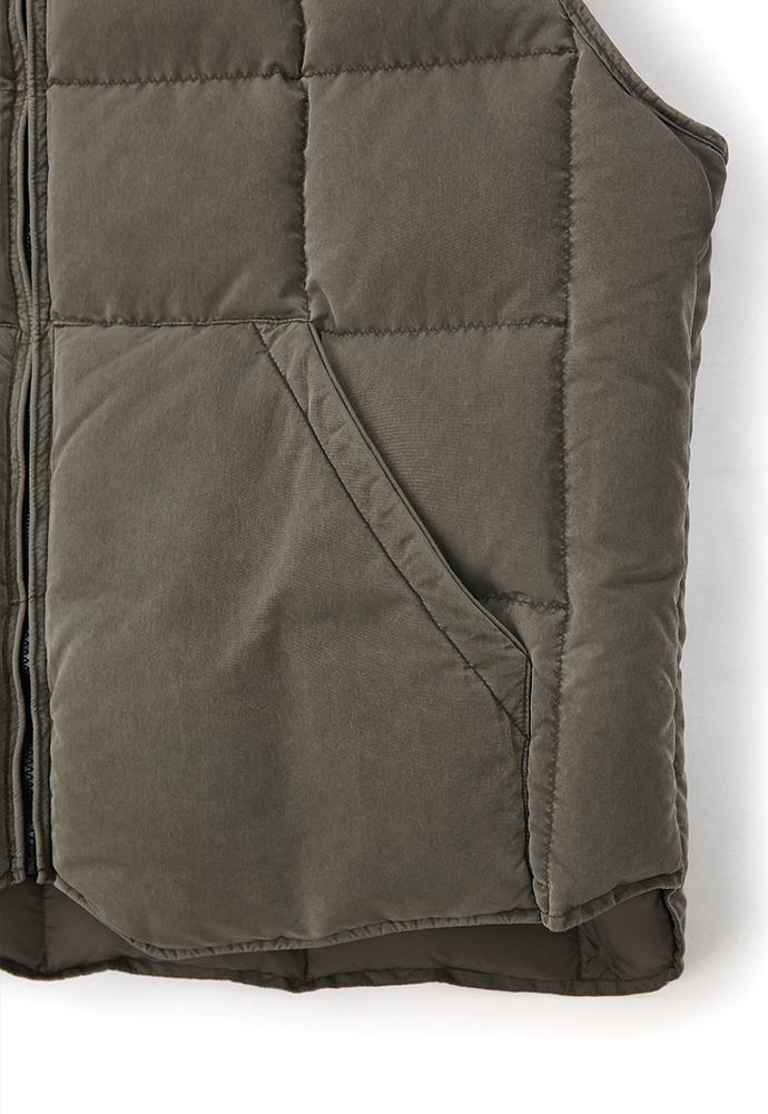 Art if acts - Garment Washed Quilted Vest (Vintage Moss) product image 13 | TRAB K-Fashion Australia