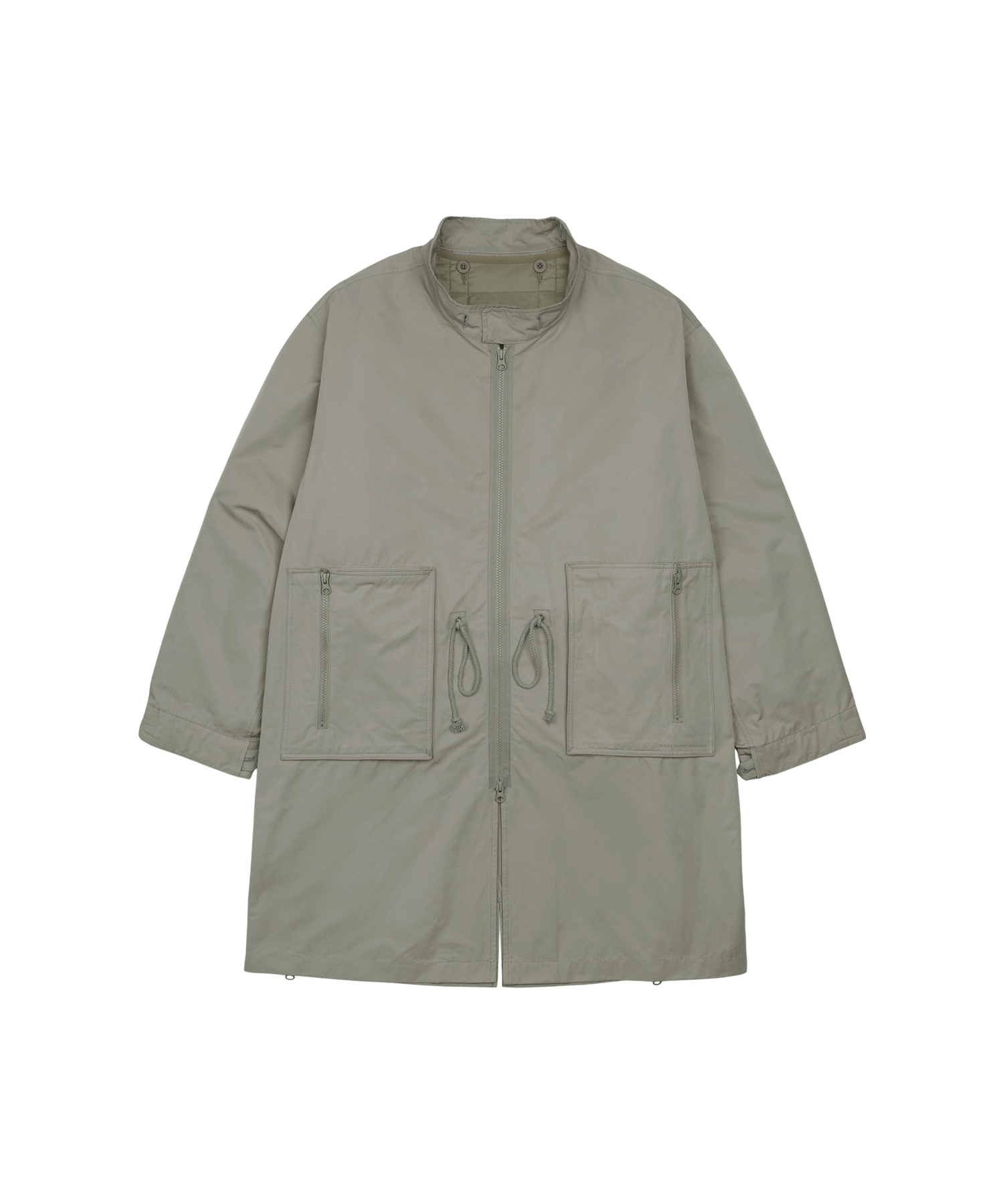 Zipper Field Parka (Grey Beige)