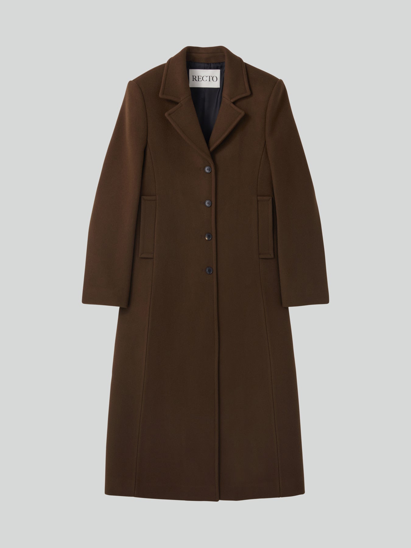 Recto - Slim Fit Long Coat (Vintage Brown) product image 7 | TRAB K-Fashion Australia