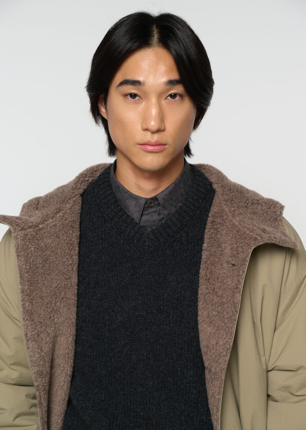 Amomento - padded shearling parka (Khaki) product image 10 | TRAB K-Fashion Australia