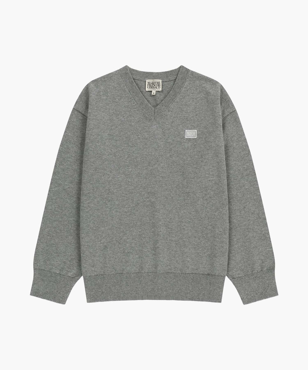 Marithe & Francois Girbaud - V-neck Knit Pullover (Heather Gray) product image 5 | TRAB K-Fashion Australia
