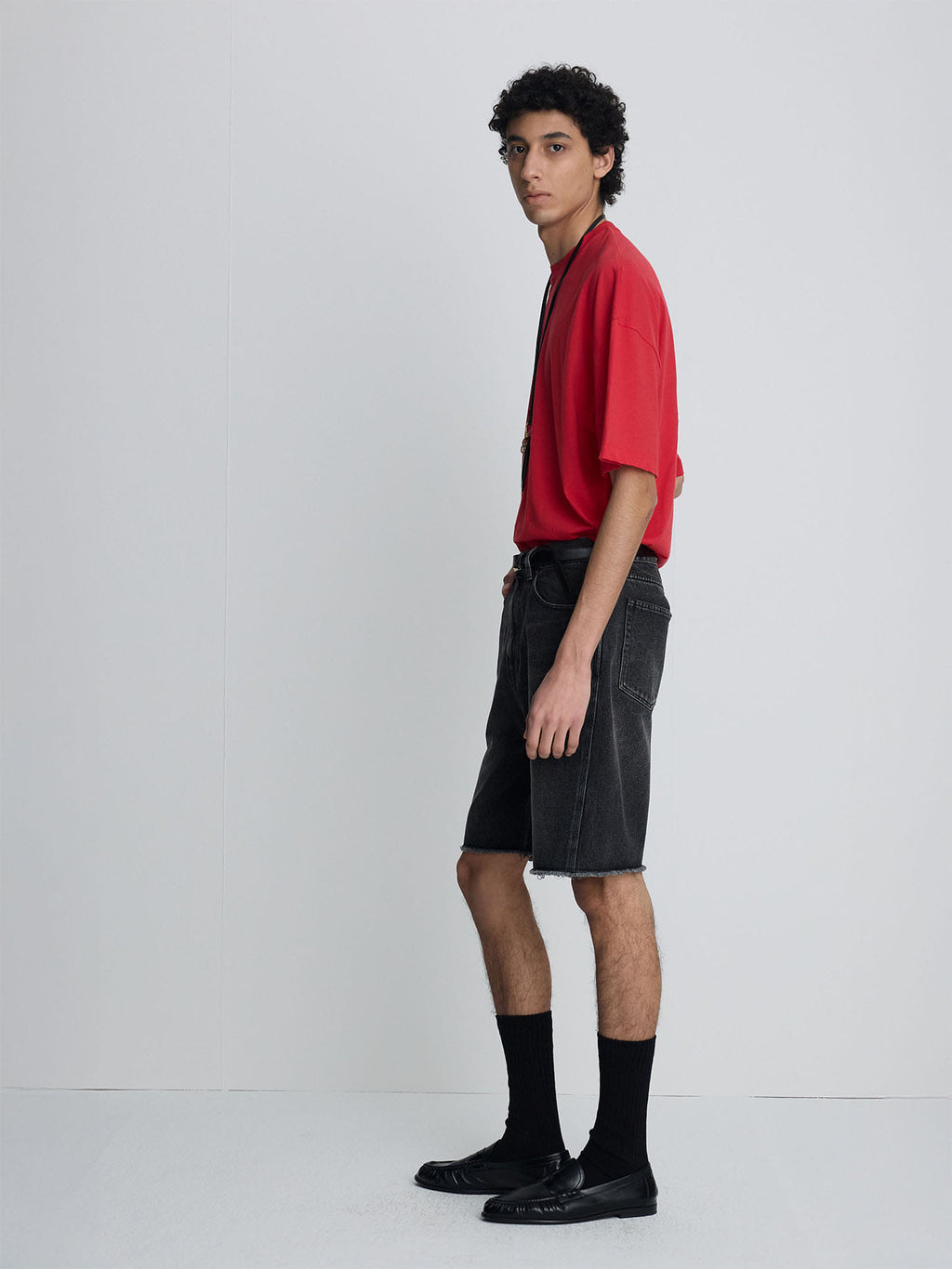 Tonywack - Cotton Cashmere Relaxed T-Shirt (Red) product image 3 | TRAB K-Fashion Australia