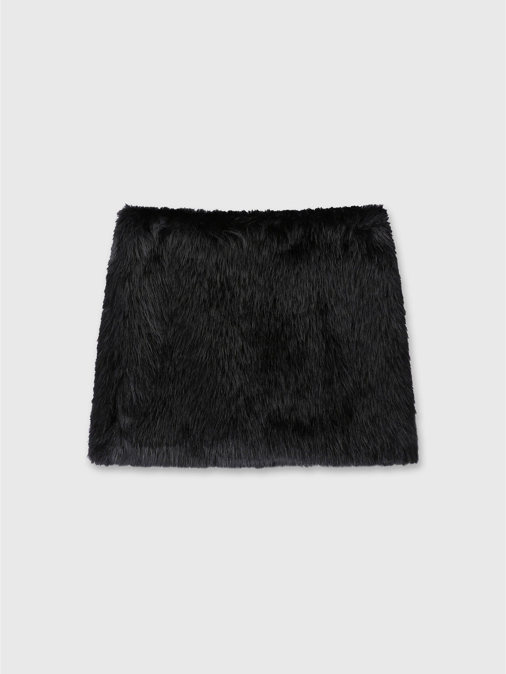 Tonywack - Faux-Fur Black Low-Waist Mini-Skirt (Black) product image 10 | TRAB K-Fashion Australia