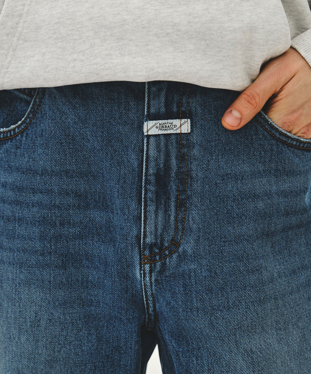 Marithe & Francois Girbaud - New M High Straight Denim Pants (Blue) product image 2 | TRAB K-Fashion Australia