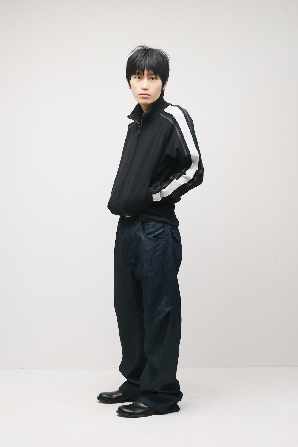 Hatchingroom - Track Zip Knit Cardigan (Black) product image 6 | TRAB K-Fashion Australia