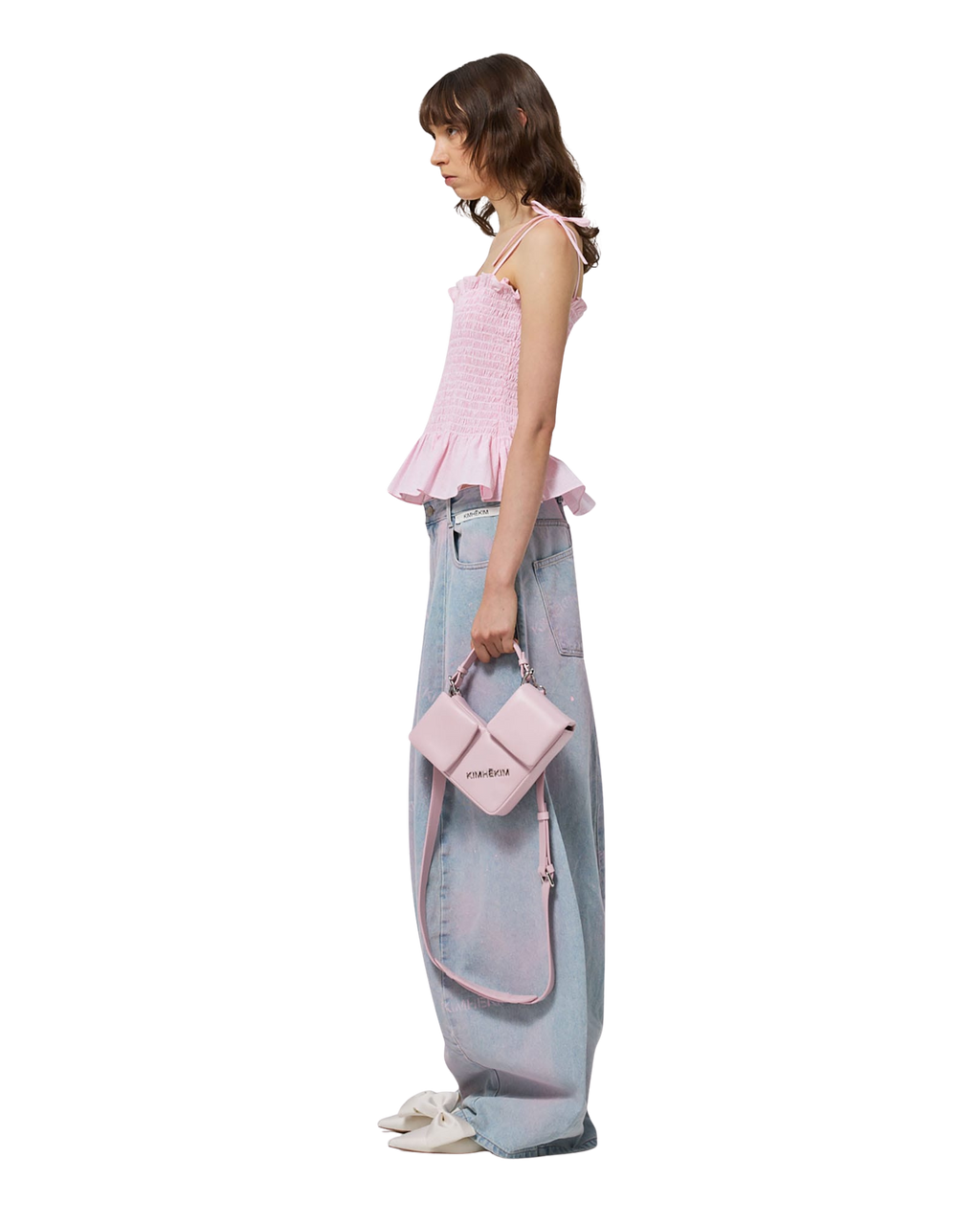 Kimhe Kim - Seersucker Smoked Top (Pink) product image 11 | TRAB K-Fashion Australia