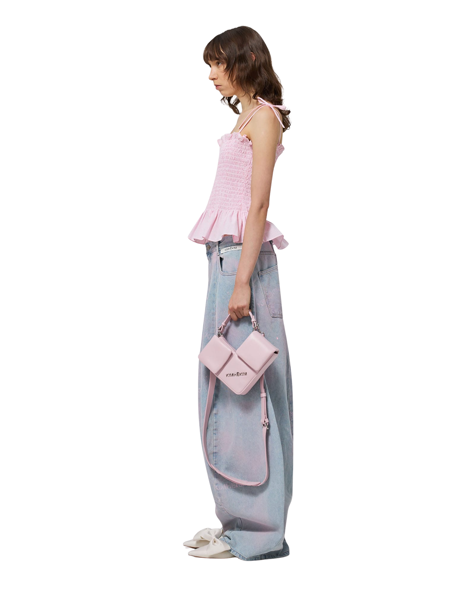 Kimhe Kim - Seersucker Smoked Top (Pink) product image 11 | TRAB K-Fashion Australia