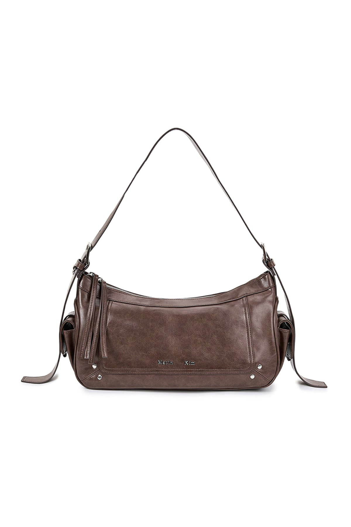 Matin Kim - Rivet Point Quad Shoulder Bag (Charcoal) product image 6 | TRAB K-Fashion Australia