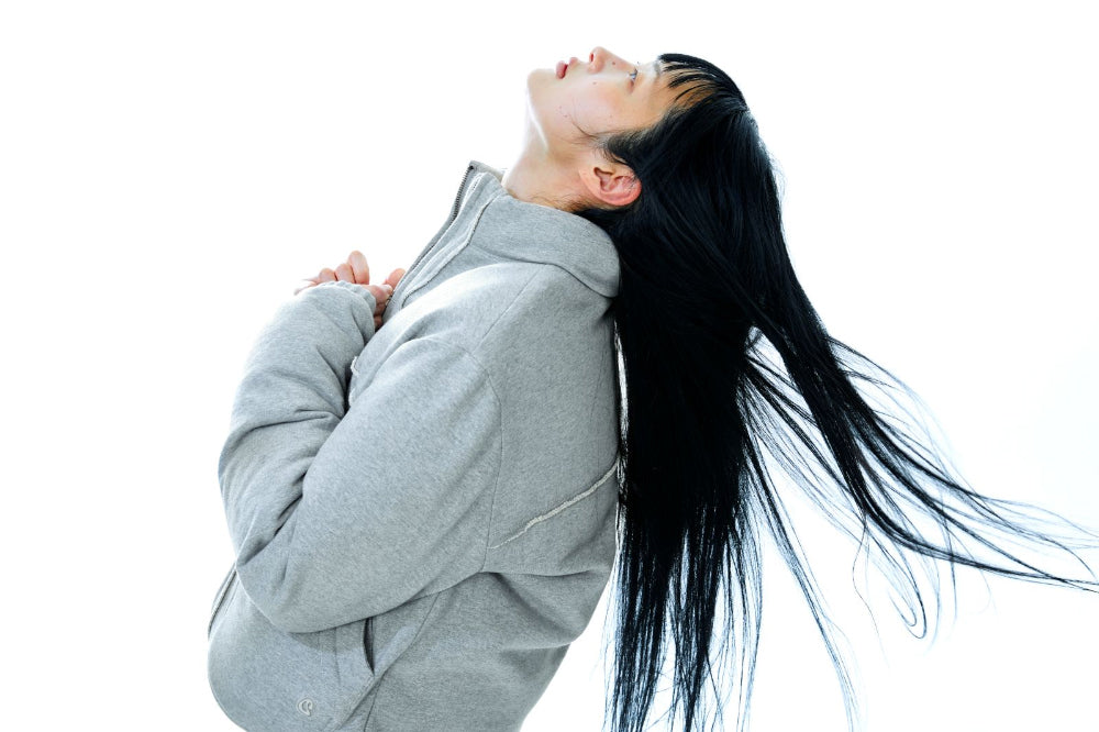 Coyseio - Cozy Sweat Down Jacket (Melange Grey) product image 3 | TRAB K-Fashion Australia