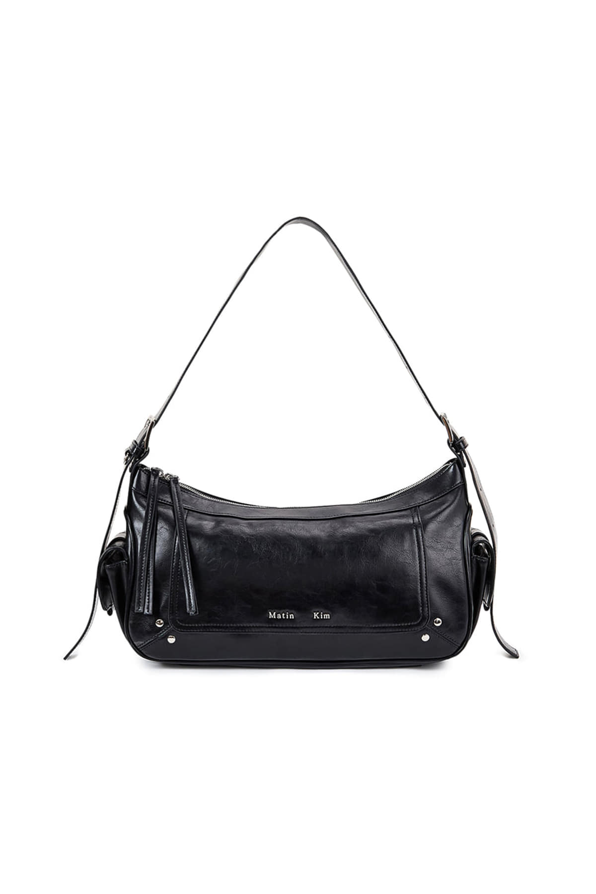 Matin Kim - Rivet Point Quad Shoulder Bag (Black) product image 1 | TRAB K-Fashion Australia