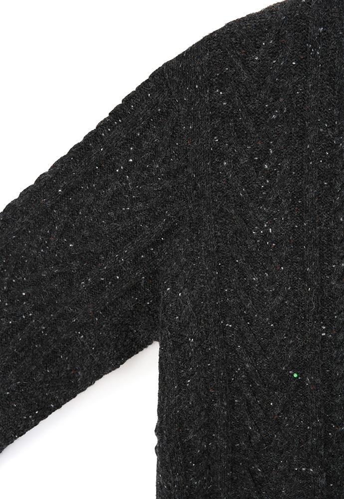 Art if acts - Fisherman Cable Cardigan (Choco Charcoal) product image 9 | TRAB K-Fashion Australia