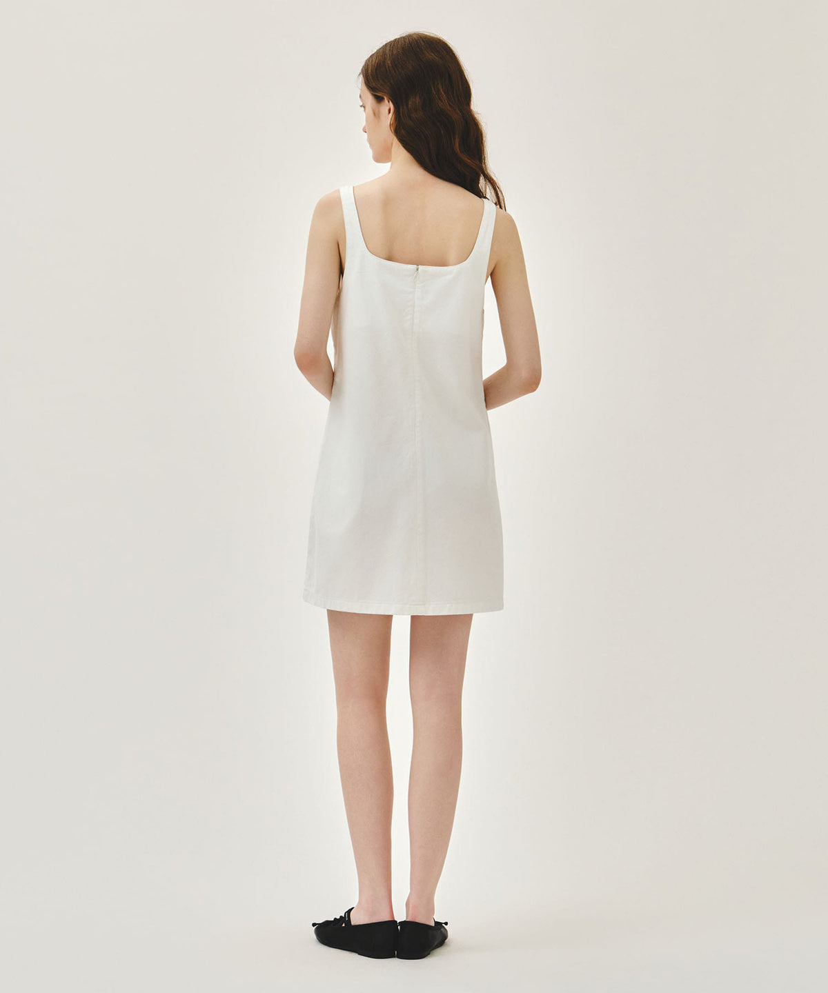 Marithe & Francois Girbaud - Denim Sleeveless Dress (Off White) product image 3 | TRAB K-Fashion Australia