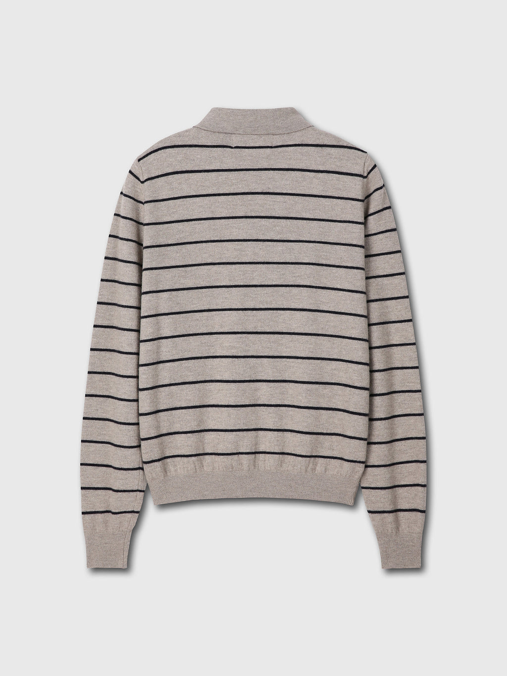 Tonywack - Super Fine Wool Stripe Polo Knit (Beige/Navy) product image 8 | TRAB K-Fashion Australia