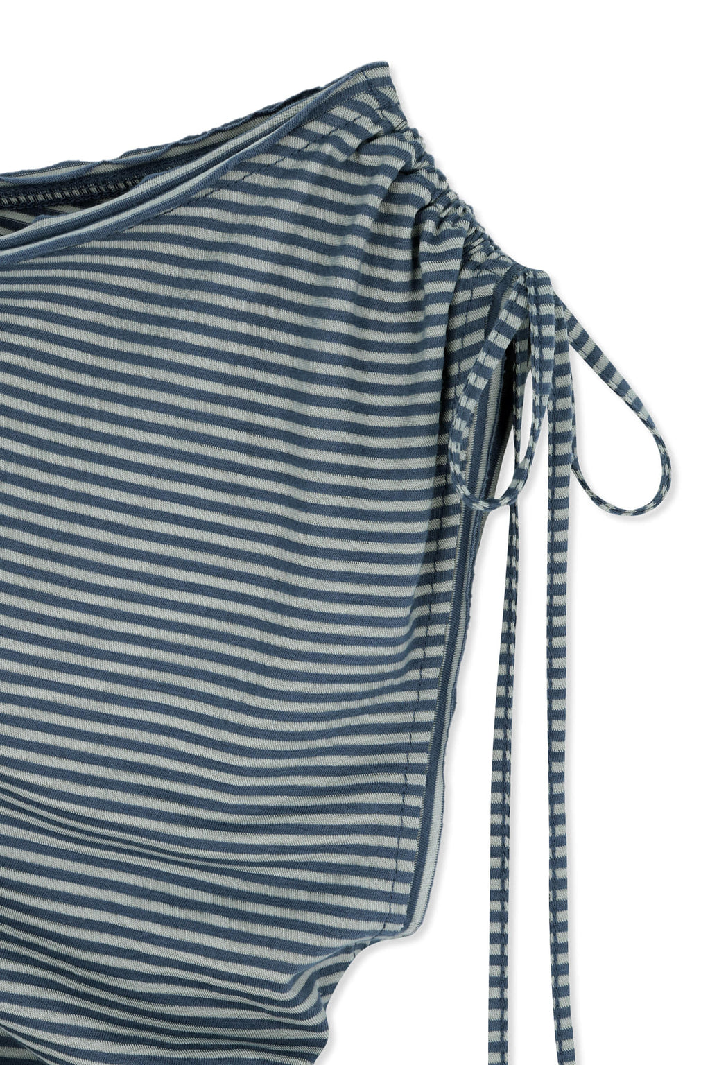 Matin Kim - Draped Asymmetric Sleeveless Top (Smoke Blue) product image 3 | TRAB K-Fashion Australia
