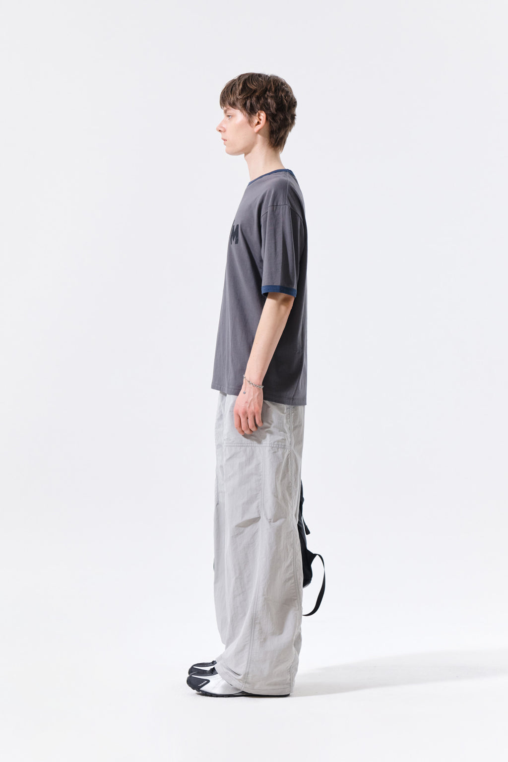 Matin Kim - Matin Logo Ringer Top (Charcoal) product image 6 | TRAB K-Fashion Australia