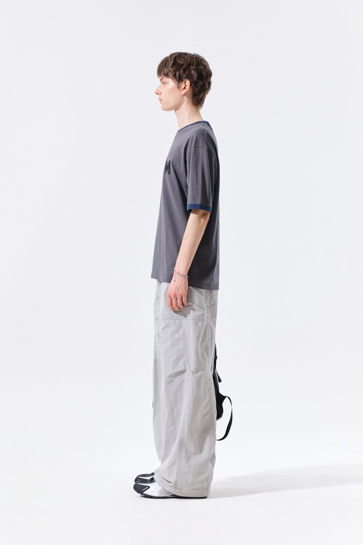 Matin Kim - Matin Logo Ringer Top (Charcoal) product image 6 | TRAB K-Fashion Australia