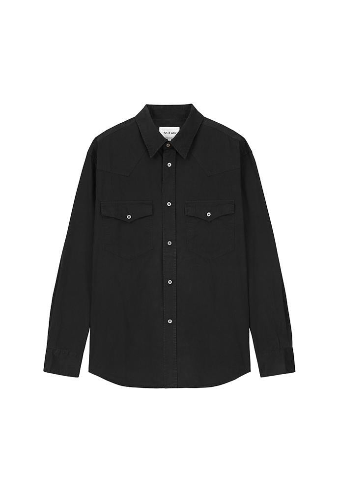 Art if acts - Washed Western Shirt (Vintage Black) product image 8 | TRAB K-Fashion Australia