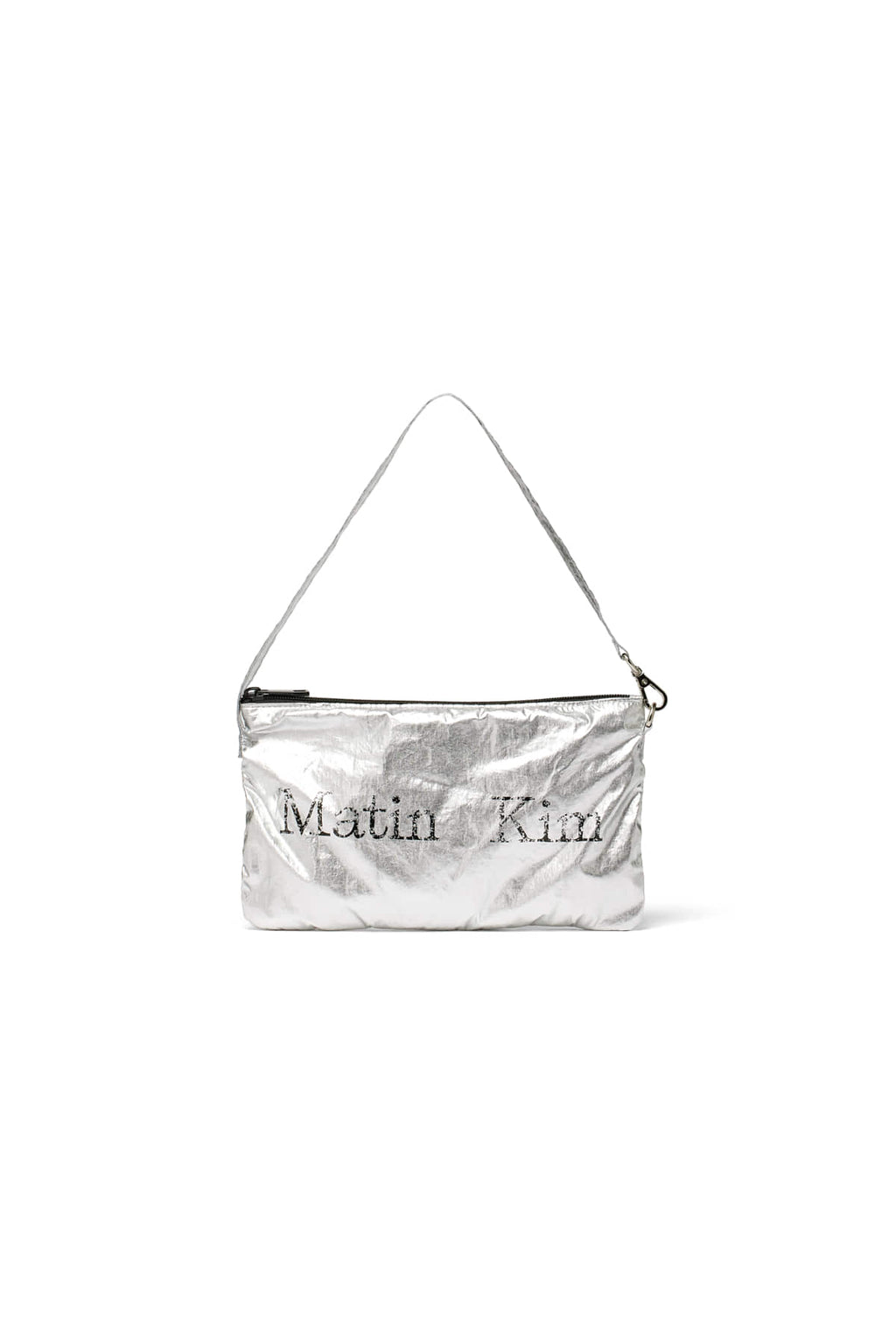 Matin Kim - Matin Cracked Logo Glossy Ecobag (Silver) product image 3 | TRAB K-Fashion Australia